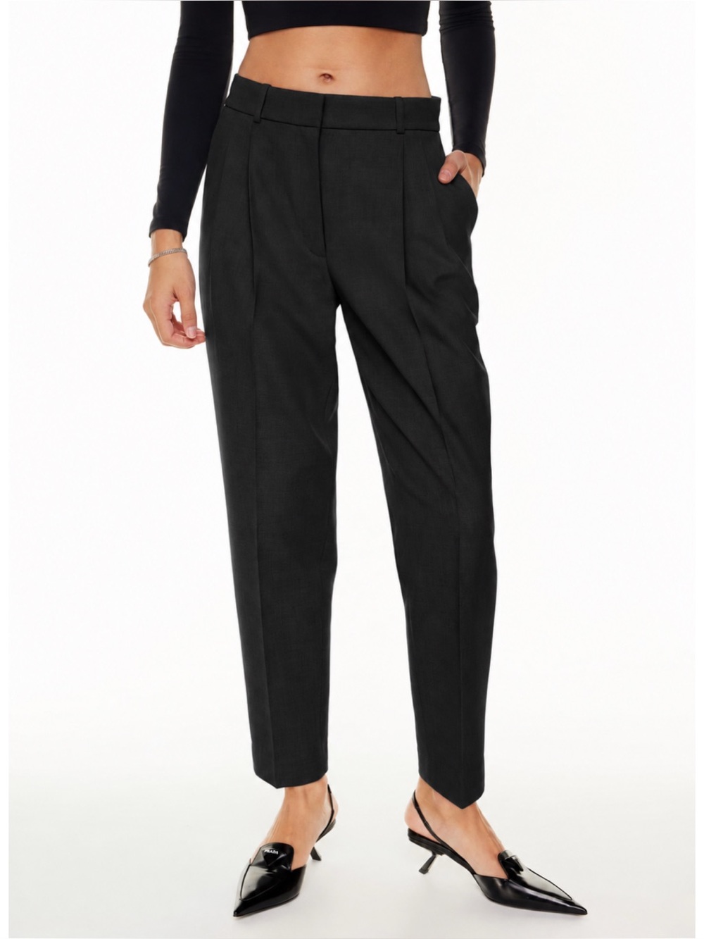 Babaton Aritzia Vogue Pants in Black